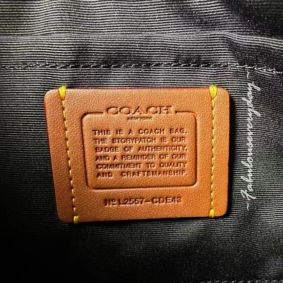 Coach Teri Shoulder Bag Crossbody In Signature Denim/Silver/Black CDE43 NWT - Picture 8 of 8